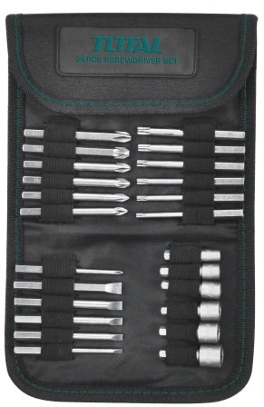 TOTAL Bit Set Screwdriver - 26Pcs