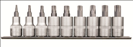 SENECA Star On Rail Socket Bit Set (3/8"Dr.) - 9Pcs