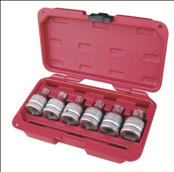 SENECA Star / Spline Tampered Socket Bit Set (3/4"Dr.) - 6Pcs