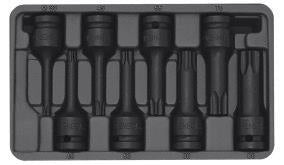 SENECA Star / Hexagon Impact Socket Bit Set (1/2"Dr.) - 8Pcs