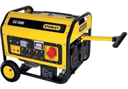 STANLEY 3 Phase Gasoline Generator with Handle (SG 5500) - 25L