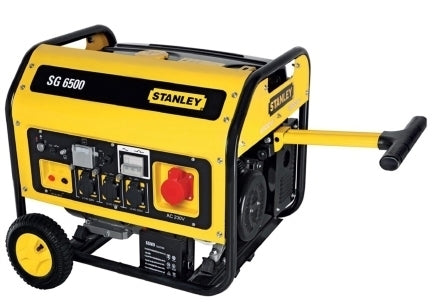 STANLEY 3-phase Gasoline Generator w/Handle (SG 6500) - 25L