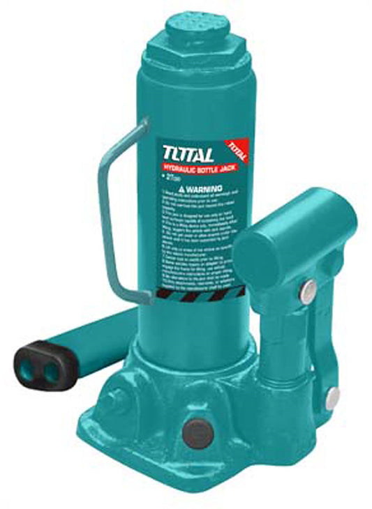 TOTAL Hydraulic Bottle Jack w/Safety Valve - 10ton