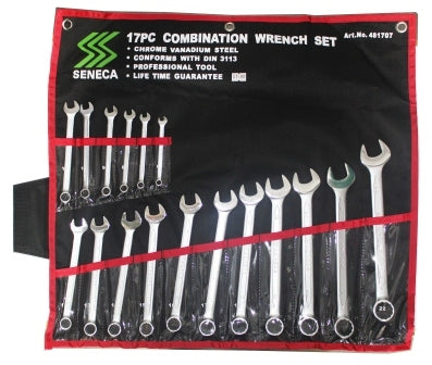 SENECA Spanner Wrench Set Combo Pch.Pck (6-22mm) - 17Pcs