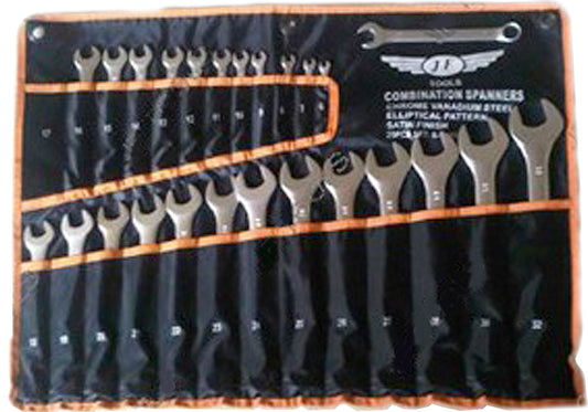 JTW Spanner Set Combo Rsd.Pnl. - 25Pcs