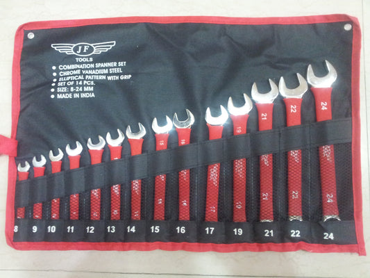 JTW Spanner Set Combo Ellep.Ptrn.w/SftGrp - 6Pcs