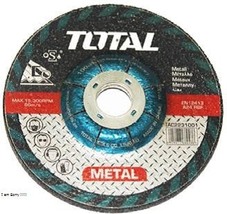 TOTAL Grinding Disc Metal Abrasive - 180mm