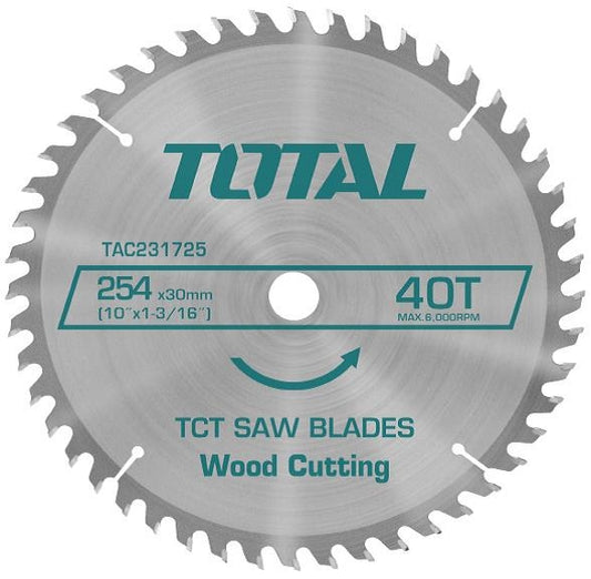 TOTAL Wood Saw Blade - 210mm (8-1/4")