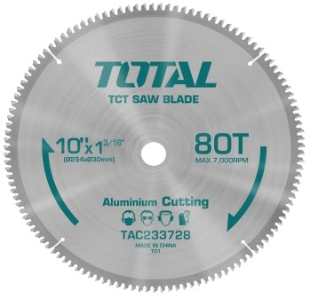 TOTAL Saw Blade (for Aluminium) - 210mm