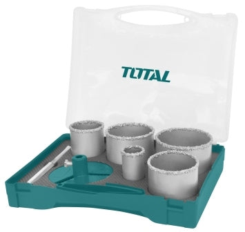 TOTAL Carbide Gritted Saw Hole Set - 7Pcs
