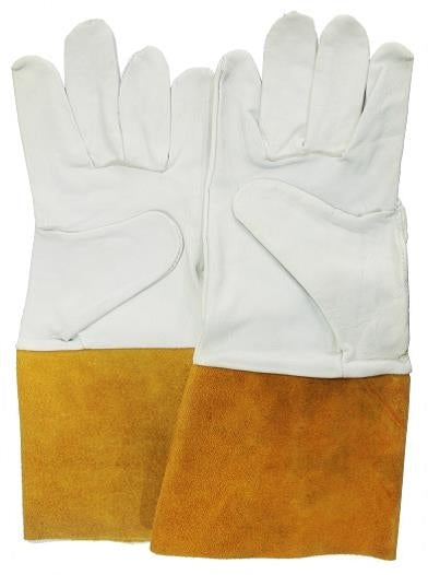 قفازات لحام TIG الجلدية - رمادية - رمادية