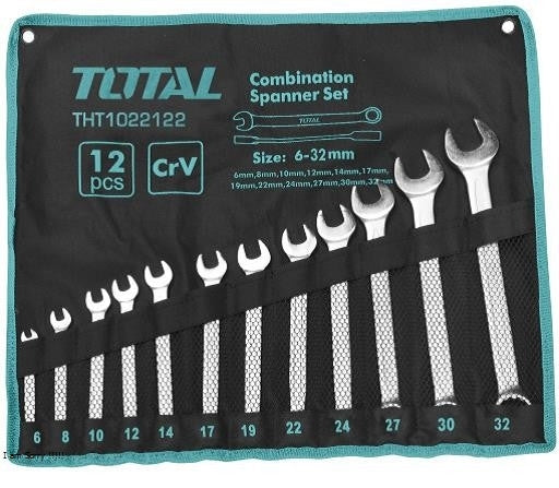 TOTAL Spanner Set Combo type (6-32mm) - 12pcs