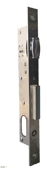 WELKA Lock With Cylinder (62MM) Black 30MM S/Steel F/Plate