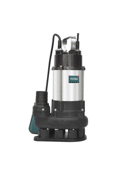 TOTAL 1-phase Submersible Water Sewage Pump w/Cutting Blade - 1500W (2HP)