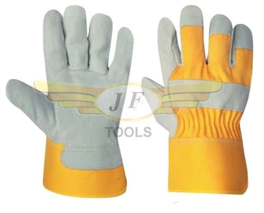 قفازات عمل جلدية الصف أ