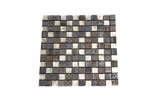 MOSAIC 40%Stone+60%Ceramic Tile Sheet300x300mm,Single Pc23x2