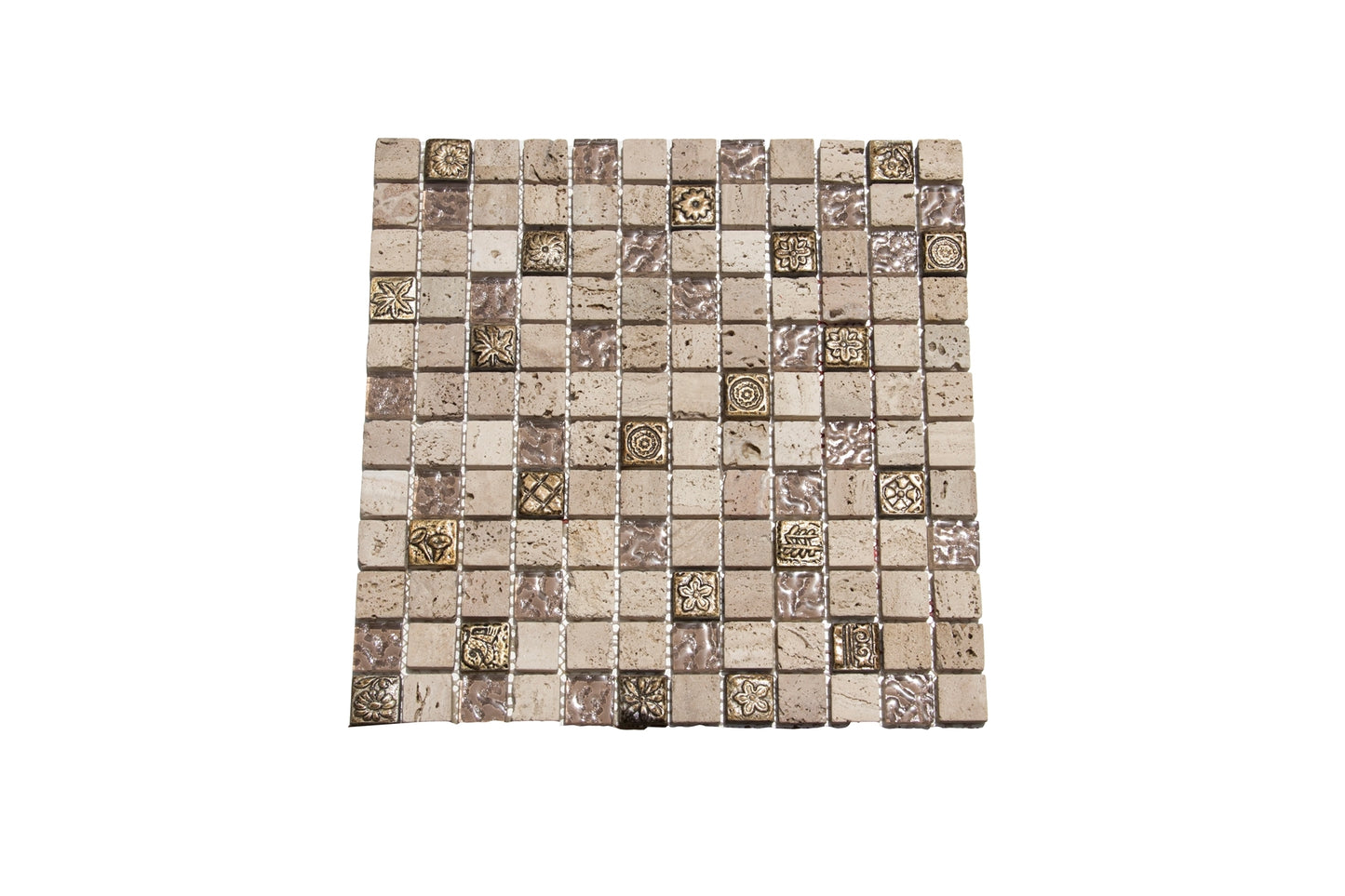 MOSAIC Marb97Pcs+Glass24Pcs+Resin23Pcs Sht300x300mm,SglPc23x