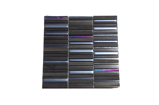 MOSAIC Marble+SS+Glass Sht300x300mm,SglPc5x98,10x98,15x98x8m