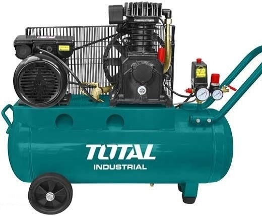 TOTAL Air Compressor - 100L 2 belt driving