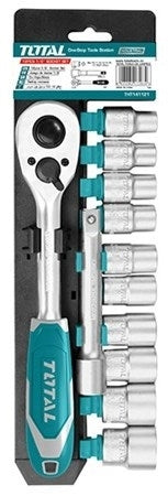 TOTAL Socket Set 1/2"Dr. - 12Pcs