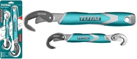 TOTAL Bent Wrench w/Rbr.Hndl.2Clr. - 2Pcs