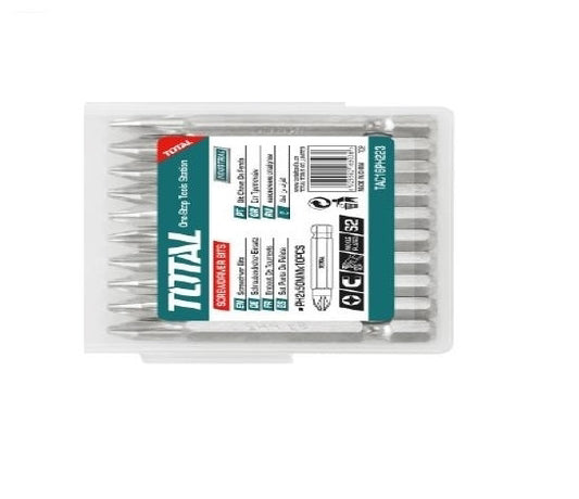 TOTAL Double End Screwdriver Bit Set - 10Pcs