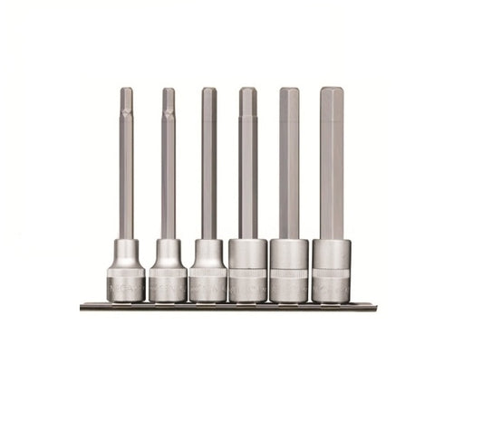 SENECA Hexagon On Rail Socket Bit (3/8"Dr.) - 6Pcs