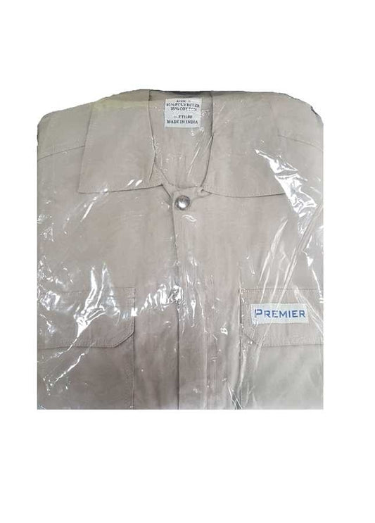 Coverall PV 80:20 Khaki GSM 180-XL