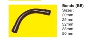 38mm uPVC ELECTRICAL BEND      (BK)