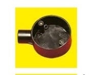 20mm uPVC CIRCULAR BOX 1 WAY   (BK) CB1W