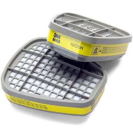 3M 6003 OV/AG Catridge يستخدم مع قناع 6000 سلسلة