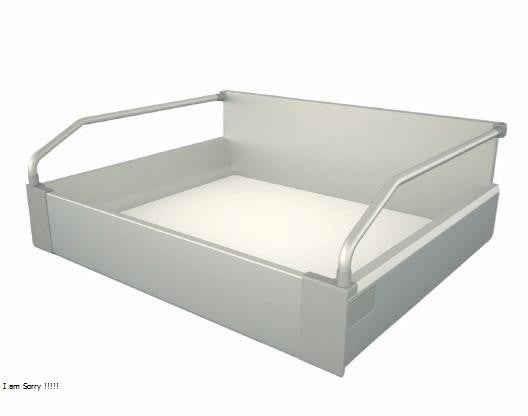 Compelet Ten Soft Closing Drawer Kit White L.50cm W/Railing