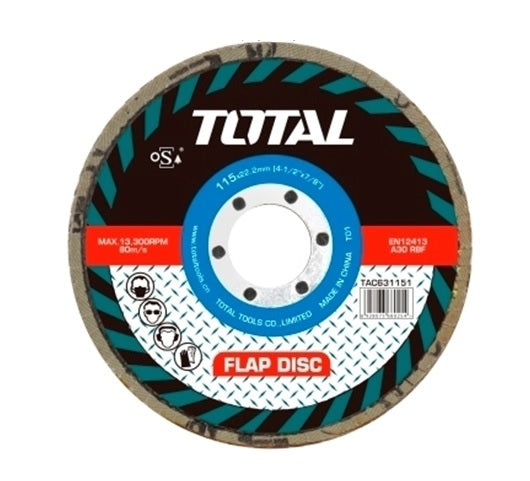 TOTAL Flap Disc - P40 (115 × 22mm)