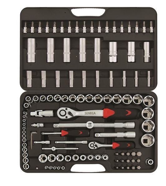 مجموعة مفاتيح Seneca Socket 1/4 "+1/2" DR. - 114pcs