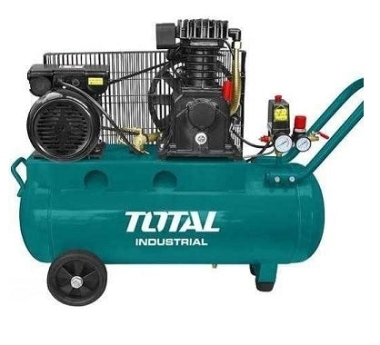 TOTAL Air Compressor with Basefoot, Handle & Wheels - 50L 220 V