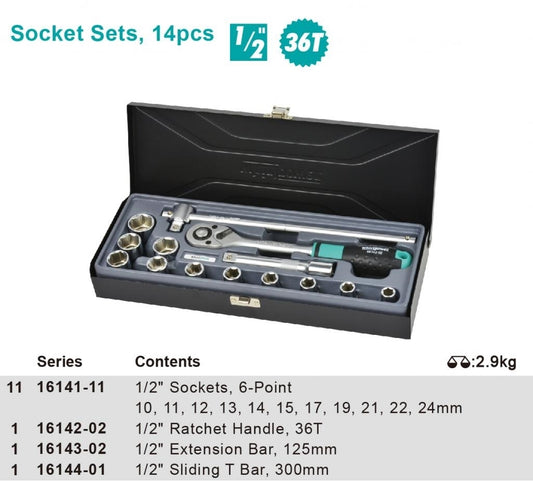 Socket Sets, 14pcs