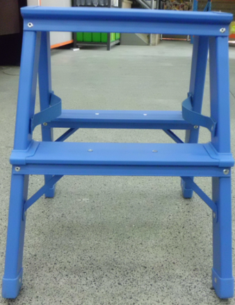 2 Steps ALUMINUM STEP LADDER WITH HANDRAIL & PLATFORM