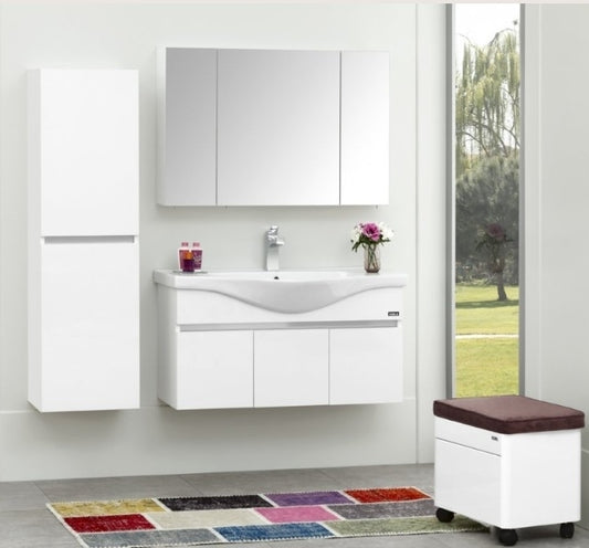 WASH BASIN WITH CABINET (100 CM)