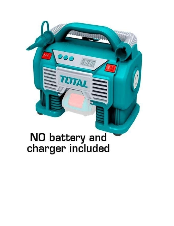 Total Lithium-Ion auto air compressor 20V (Plateform Series)