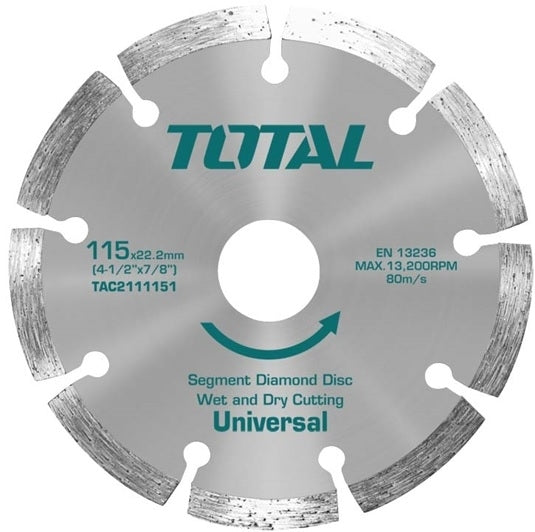 TOTAL Diamond Disc Dry - 115(4-1/2")×22mm