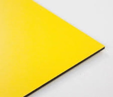 YELLOW MELAMINE MDF 122CM* 244CM * 5MM