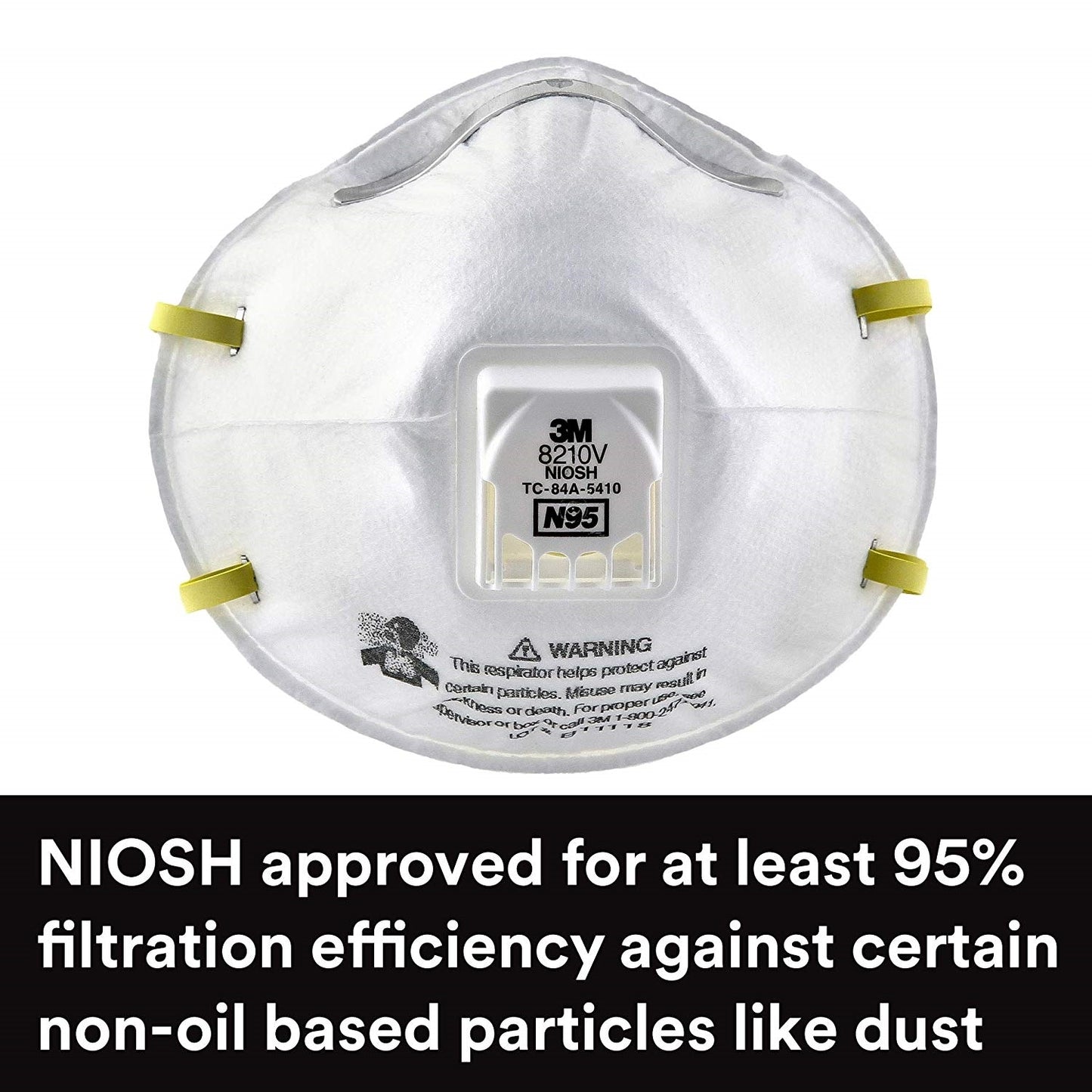 3M Particulate Respirator Mask with filter, Pack of 10 Pcs
