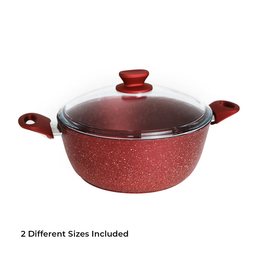 Soli Cookware Set 6Pcs Red Color