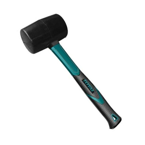 TOTAL Hammer Rubber - Carbon Steel and  Fiberglass Handle - 220g