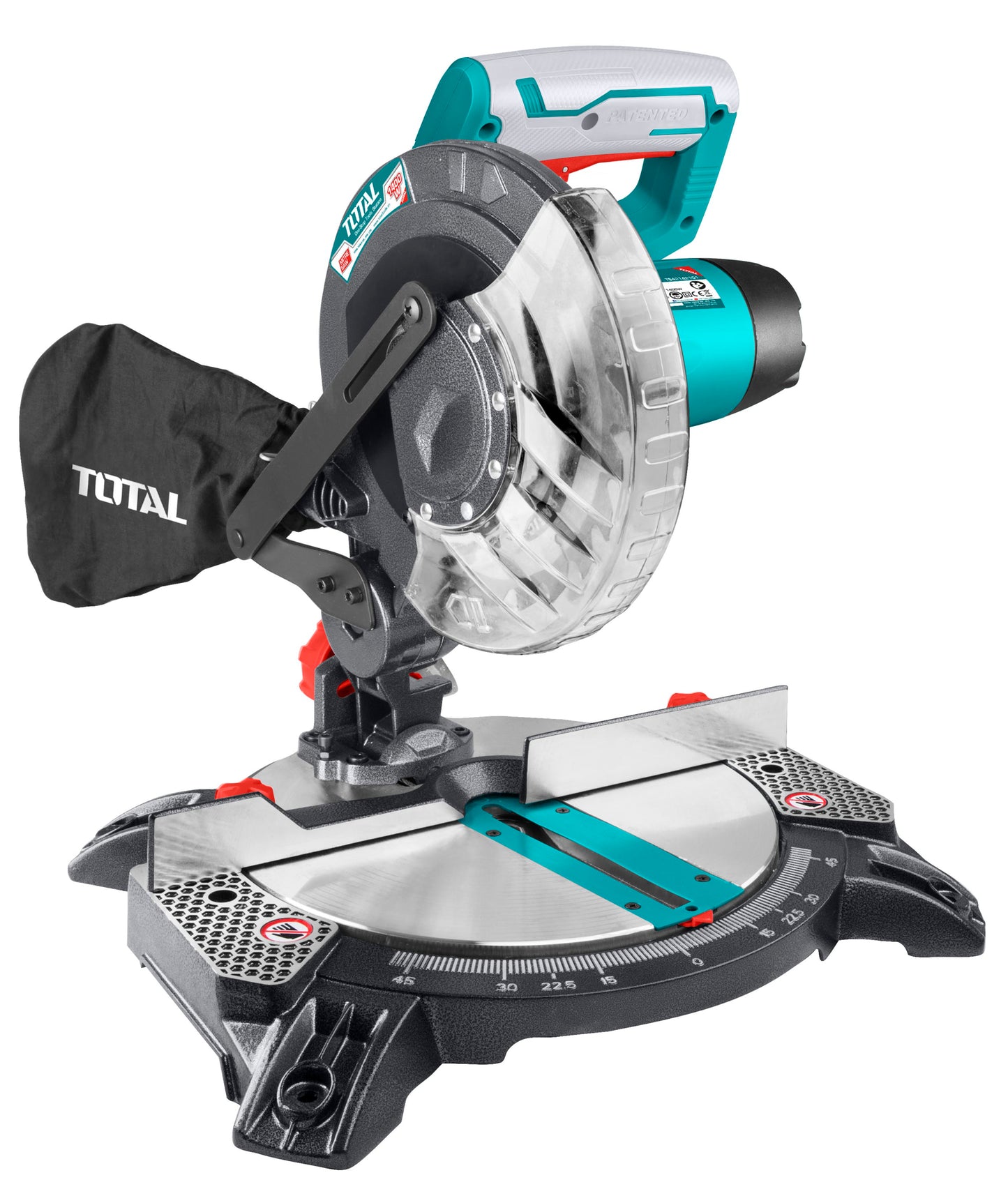 TOTAL Saw Mitre w/Alu.Bse - 210mm (1400W)