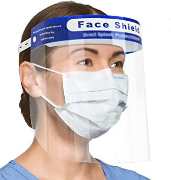 Protective Foam Padded Clear Face Shield