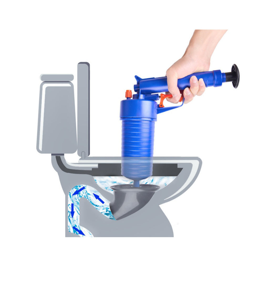Manual High Pressure Impact Pneumatic Drainage Pump For Toilet Plunger