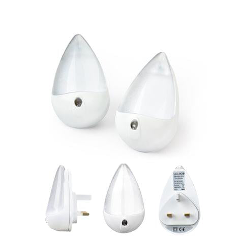 LED LEG LEG LIGH ID INDOOR - حزمة من 2 ، أبيض