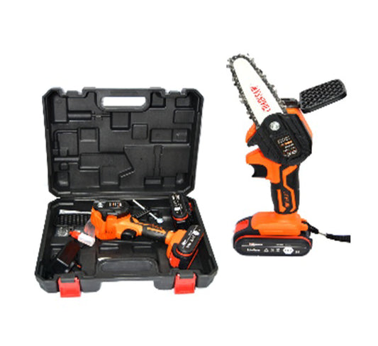 Cordless HITEX Chain Saw Mini with 2 Battery