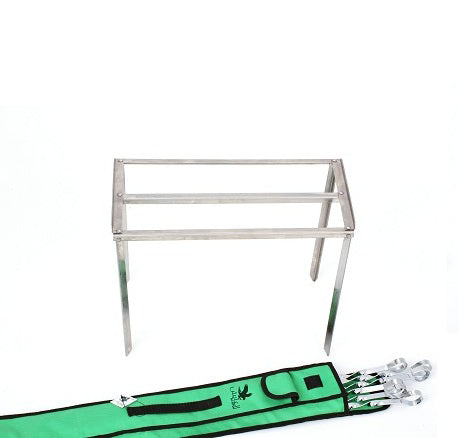BBQ Grill Foldable Square Base 6 Pcs